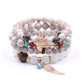 DIY Fashion Jewelry Vintage Natural Crystal Stone Gemstone Beads Bracelet